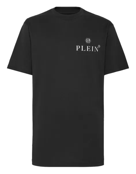 Camisetas Black Hombre Moda Philipp Plein T-Shirt Round Neck Ss Hexagon