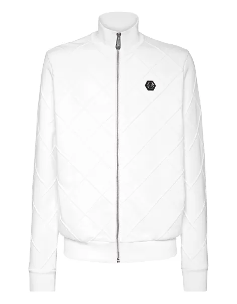 Moda Street Style Jogging Jacket Garantizado White Hombre Philipp Plein