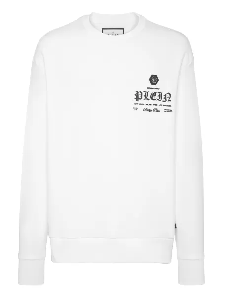 Philipp Plein Sweatshirt Ls Precio Razonable White Hombre Jerseys / Sudaderas / Chaquetas