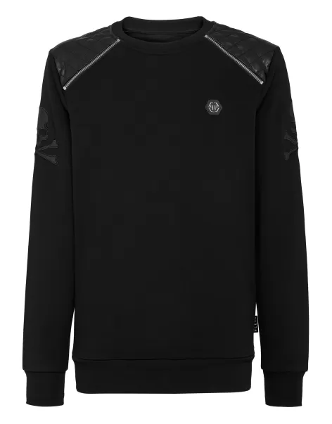 Zip Chain Sweatshirt Ls Gothic Plein Jerseys / Sudaderas / Chaquetas Hombre Philipp Plein Black Avanzado
