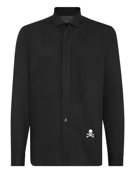 Philipp Plein Black Camisas Black Tie Shirt Promoción Hombre