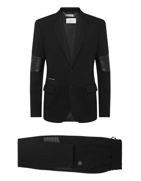Philipp Plein Black Venta Sartorial Jogging Suit: Blazer/Trousers Hombre