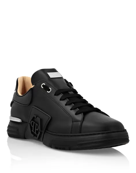 Lo-Top Sneakers Phantom Kick$ Leather Hexagon Hombre Philipp Plein Sneakers De Caña Baja Black Promoción