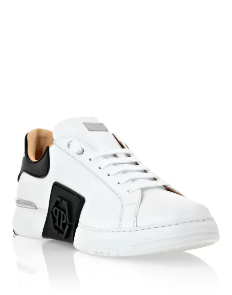 Hombre Sneakers De Caña Baja White Lo-Top Sneakers Phantom Kick$ Leather Hexagon Comprar Philipp Plein