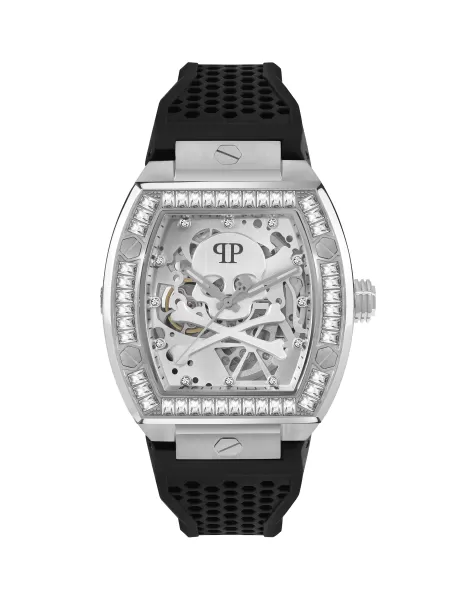 Philipp Plein Hombre Relojes Black/Stainless Steel Venta The $Keleton Watch