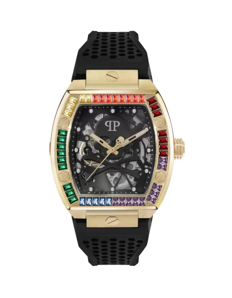 Philipp Plein Black / Gold The $Keleton Watch Relojes Hombre Envío Rápido
