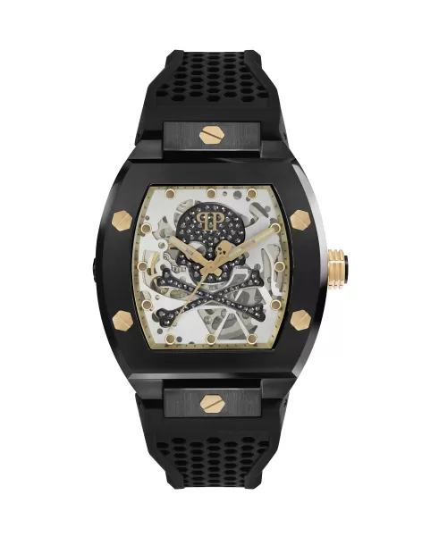 Black Hombre The $Keleton Caviar Watch Descuento Relojes Philipp Plein