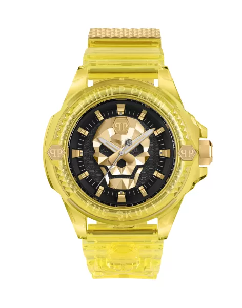 The $Kull Tech Edit Watch Servicio Philipp Plein Relojes Hombre Yellow