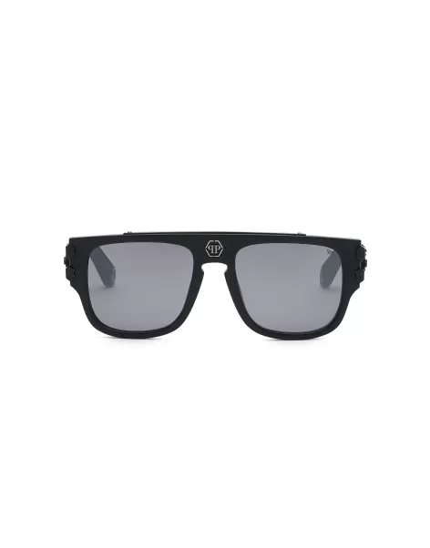 Philipp Plein Gafas De Sol Hombre Promoción Sunglasses Square Plein Pure Pleasure London Black Matt