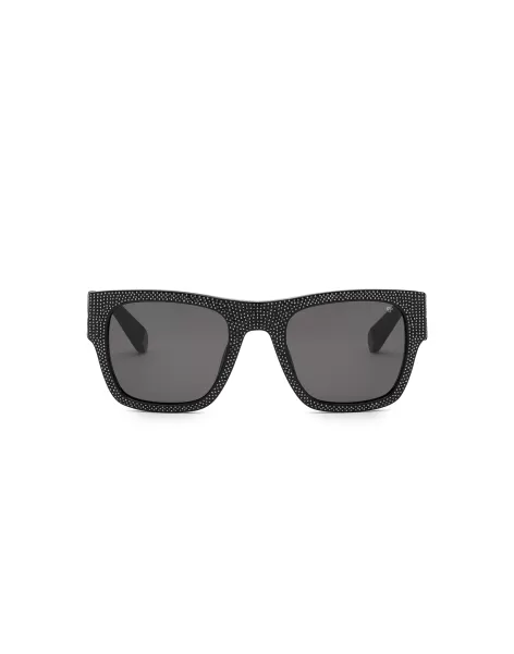 Philipp Plein Black Hombre Moda Gafas De Sol Sunglasses Square Plein Icon Exclusive
