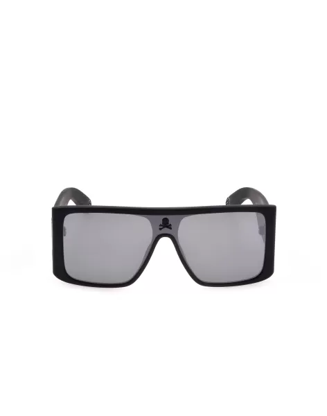 Philipp Plein Hombre Black Matt Sunglasses Plein Revolution Milan Ventaja Gafas De Sol