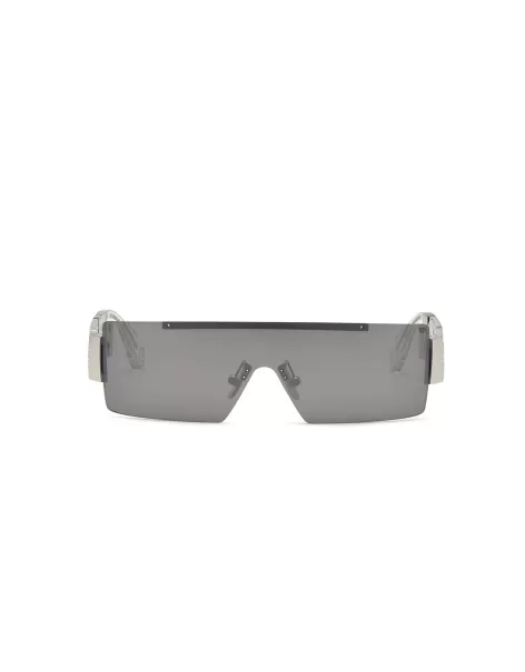 Sunglasses Very Plein Gafas De Sol Hombre Moda Philipp Plein Silver