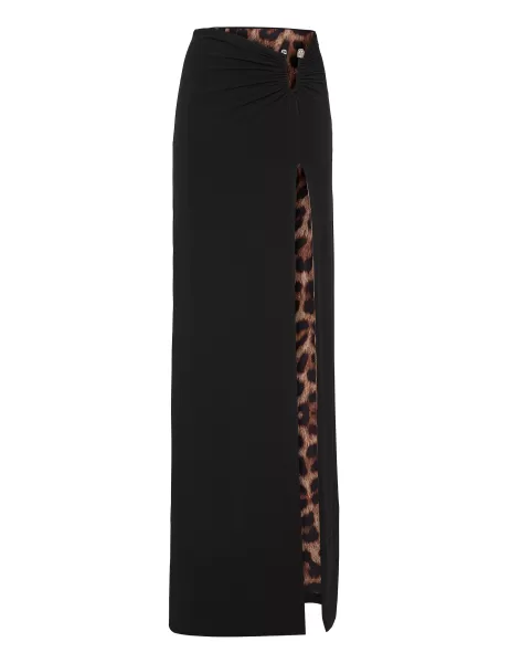Black Vestidos Long Skirt Mujer Philipp Plein Complejidad