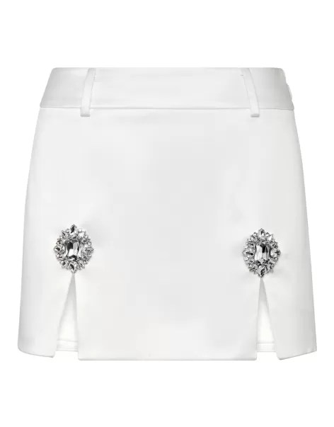 Philipp Plein Vestidos Promoción White Mini Skirt Mujer