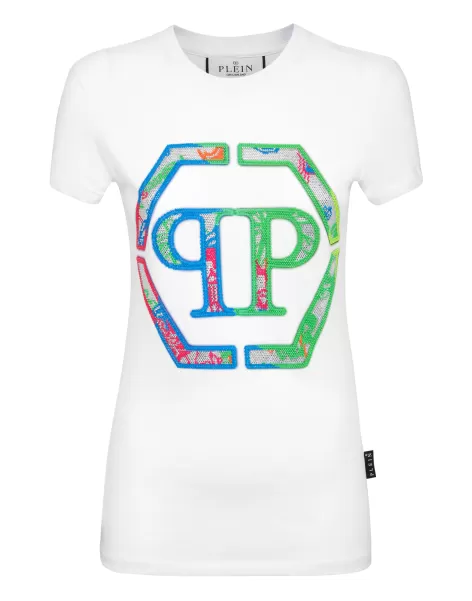 Mujer White T-Shirt Sexy Pure Rebaja Philipp Plein Camiseta & Polos