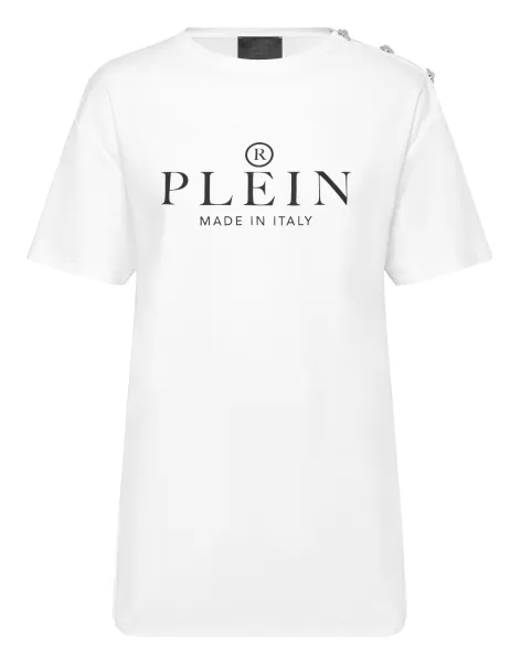 Venta T-Shirt Man Fit Philipp Plein Tm White Camiseta & Polos Mujer