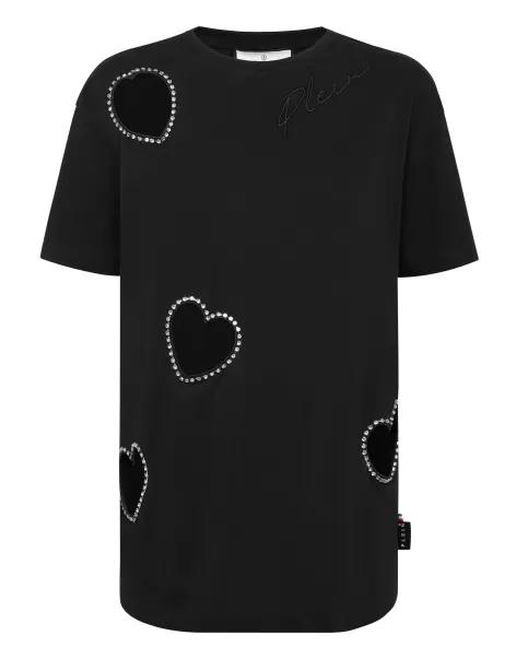 Precio De Coste Black Philipp Plein T-Shirt Man Fit Heart Mujer Camiseta & Polos