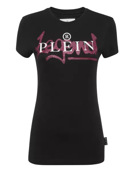 Philipp Plein Camiseta & Polos T-Shirt Sexy Pure With Crystals Económico Mujer Fucsia Fluo
