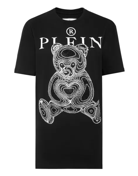Black Mujer Philipp Plein Clásico Camiseta & Polos T-Shirt Man Fit Teddy Bear