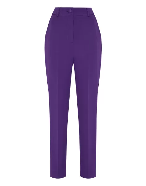 Exclusivo Philipp Plein Mujer Pantalones & Shorts Purple Cady Office Trousers