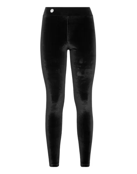 Mujer Black Pantalones & Shorts Philipp Plein Oferta Leggings Basic