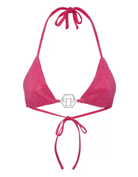 Mujer Philipp Plein Comprar Trajes De Baño Fuxia Top Bikini Stones