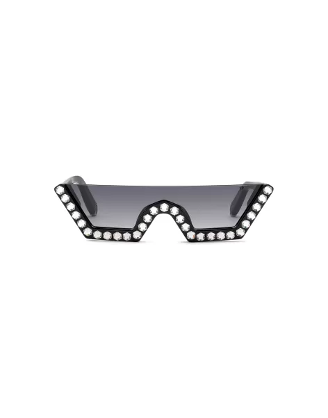 Gafas De Sol Complejidad Black Sunglasses Plein Crystal Lux With Crystals Mujer Philipp Plein