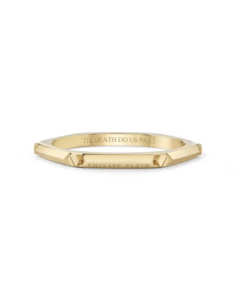 Mujer Estado Del Inventario Gold Philipp Plein Relojes & Joyas The Plein Cuff Bracelet