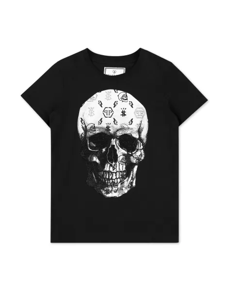 Black Ropa Recomendar Maxi T-Shirt Skull Philipp Plein Niños