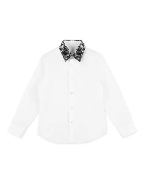 Ropa Philipp Plein Avanzado Shirt New Baroque Niños White / Black