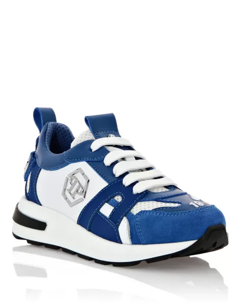 Philipp Plein Calzado Sneakers Hurricane Running Sole Lace Ultimo Modelo Niños Blue/White