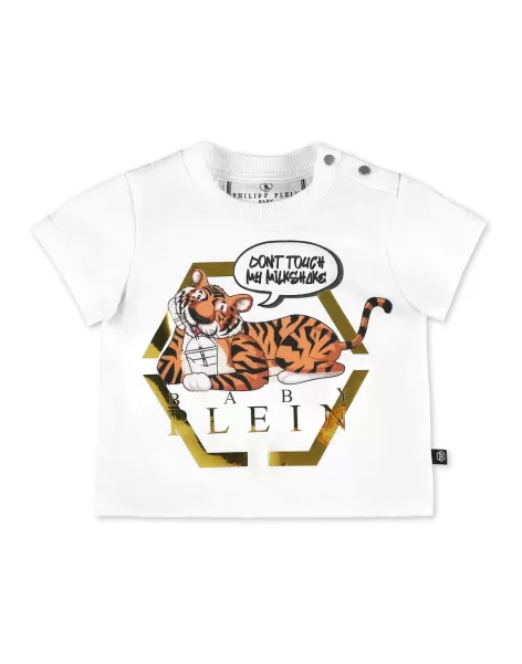 Personalización T-Shirt Short Sleeve Philipp Plein Ropa White Niños